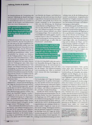 Vorschauseite 5: Rechtliche Zuständigkeiten) für die Hospizund Palliatiwersorgung1