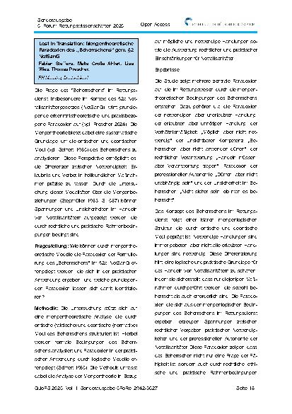 Vorschauseite 4: Abstracts der Vorträge