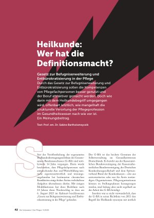 Vorschauseite 1: Heilkunde: Wer hat die Definitionsmacht?