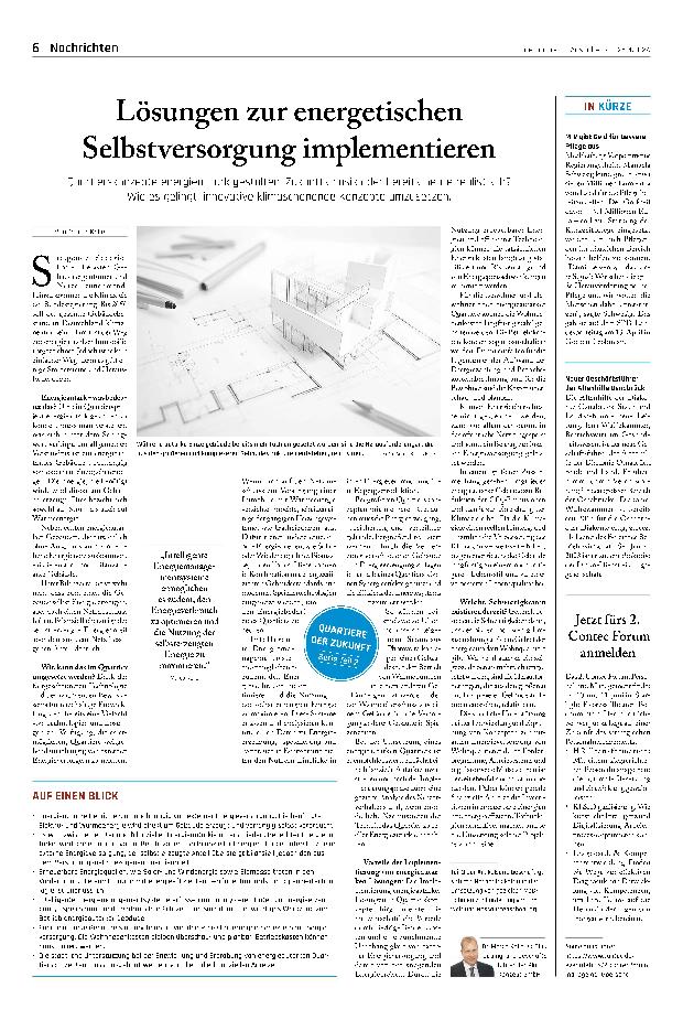 Vorschauseite 1: Lösungen zur energetischen Selbstversorgung implementieren