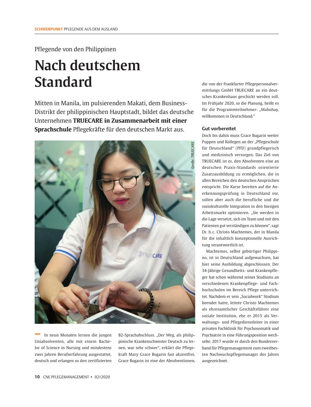 Vorschauseite 1: Nach deutschem Standard.