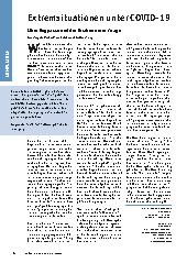Vorschauseite 1: Extremsituationen unter COVID-19: Über Engpässe und die Risiken einer Triage