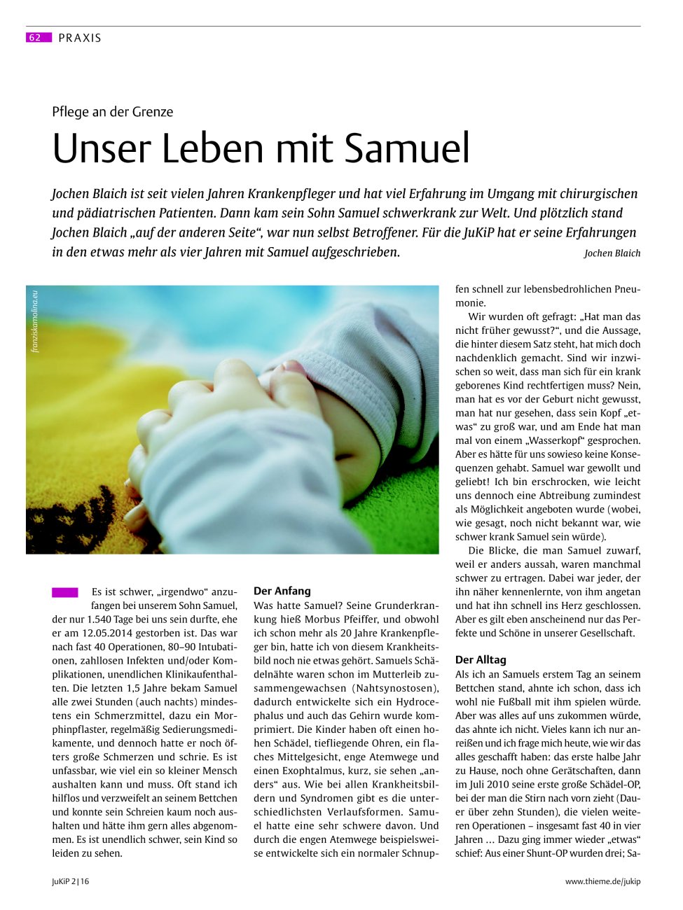 Vorschauseite 1: Unser Leben mit Samuel