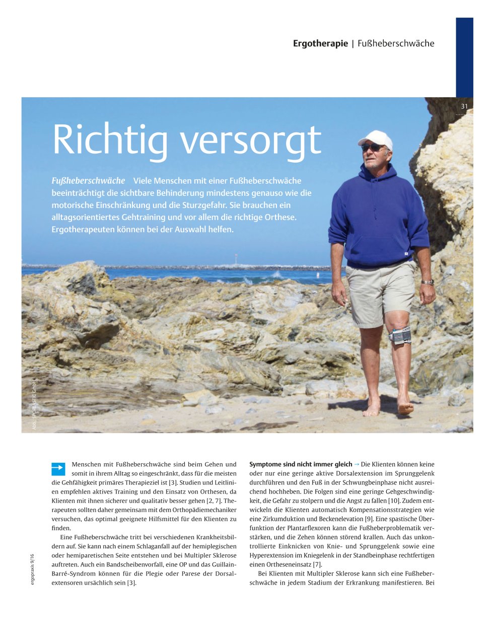 Vorschauseite 1: Fußheberschwäche ? Richtig versorgt