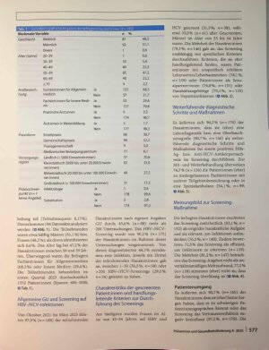Vorschauseite 4: Screening auf Hepatitis-B-Virus (HBV-) und Hepatitis-C-Virus (HCV)-lnfektionen in hausärztlichen Praxen - eine quantitative Umfrage in Niedersachsen