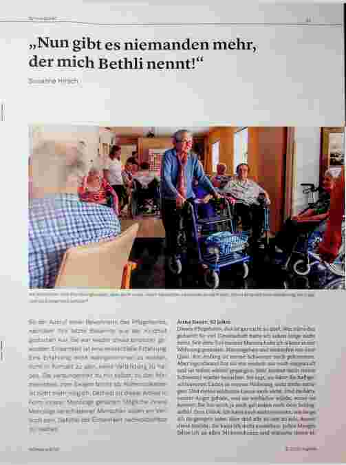 Vorschauseite 1: Nun gibt es niemanden mehr, der mich Bethli nennt!“