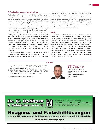 Vorschauseite 5: Demenz als ein Hauptsymptom neurodegenerativer Erkrankungen. Was kann das klinisch-chemische Labor diagnostisch beitragen?