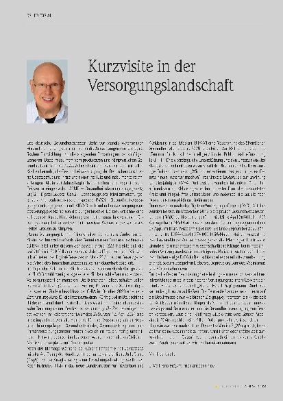 Vorschauseite 1: Kurzvisite in der Versorgungslandschaft