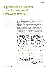 Vorschauseite 1: Organisationale Resilienz in der Sozialen Arbeit: Klimawandel voraus!