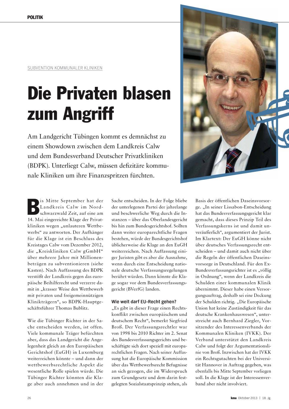 Vorschauseite 1: Die Privaten blasen zum Angriff