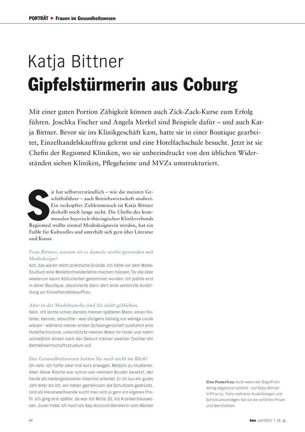 Vorschauseite 1: Gipfelstürmerin aus Coburg