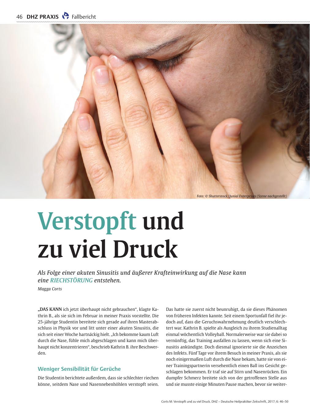 Vorschauseite 1: Verstopft und zu viel Druck