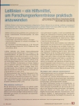 Vorschauseite 1: Leitlinien - ein Hilfsmittel, um Forschungserkenntnisse praktisch anzuwenden