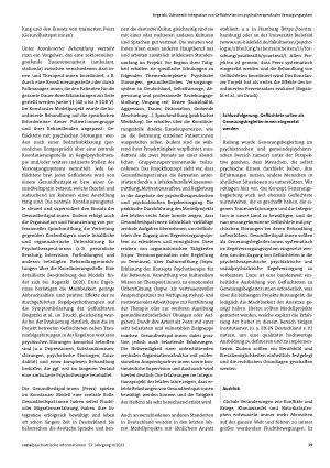 Vorschauseite 3: Integration von Geflüchteten ins psychotherapeutische Versorgungssystem. Ein koordinierter Peer Ansatz zur Überwindung von Zugangsbarrieren und Versorgungsdefiziten