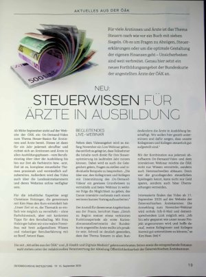 Vorschauseite 1: Steuerwissen für Ärzte in Ausbildung