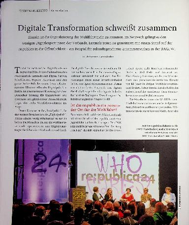 Vorschauseite 1: Digitale Transformation schweißt zusammen.