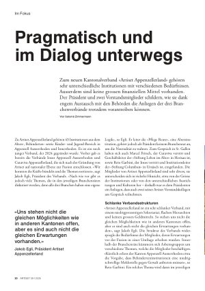 Vorschauseite 1: Pragmatisch und im Dialog unterwegs
