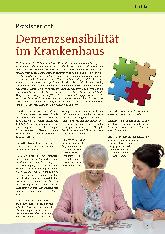 Vorschauseite 1: Demenzsensibilität im Krankenhaus