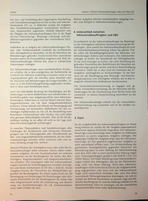 Vorschauseite 4: Plötzlich Inklusionsbeauftragter. Was nun? Was tun?