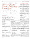 Vorschauseite 1: Warum Yoga in den (Arbeits-)Alltag integriert werden sollte