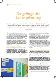 Vorschauseite 1: So gelingt die Jahresplanung