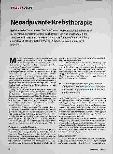 Vorschauseite 1: Neoadjuvante Krebstherapie