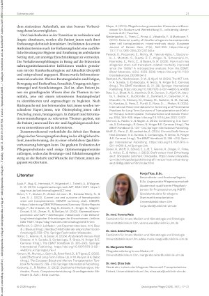 Vorschauseite 5: Ambulante Versorgung von Patient_innen nach allogener Stammzelltransplantation Herausforderungen und Wünsche zur Optimierung aus Patient_innensicht