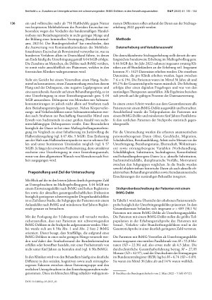 Vorschauseite 2: Zunahme an Untergebrachten mit schwerwiegenden BtMG-Delikten in den Entziehungsanstalten. Ein Blick auf Veränderungen und Unterschiede der Patientenpopulation