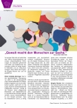 Vorschauseite 1: "Gewalt macht den Menschen zur Sache."