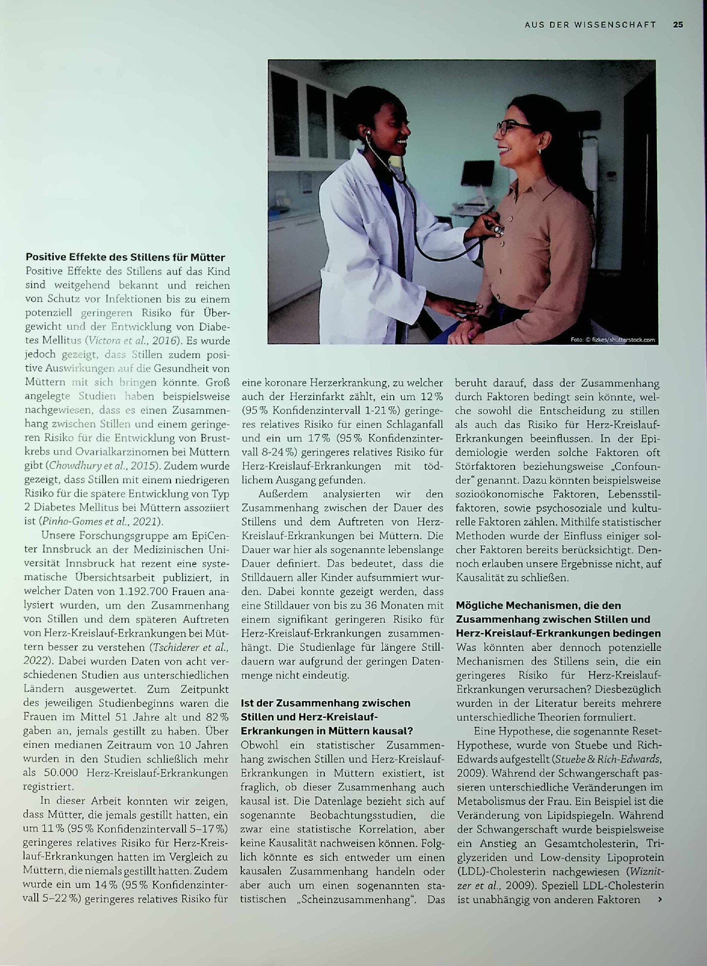 Vorschauseite 2: Stillen und reduziertes Risiko von Herz-Kreislauf-Erkrankungen bei Müttern im weiteren Leben