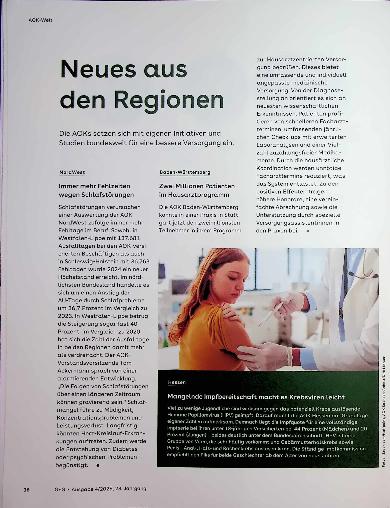 Vorschauseite 1: Neues aus den Regionen