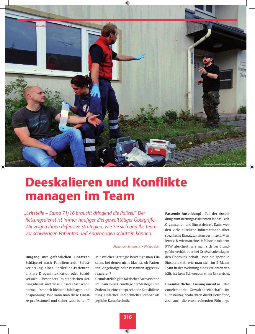 Vorschauseite 1: Deeskalieren und Konflikte managen im Team
