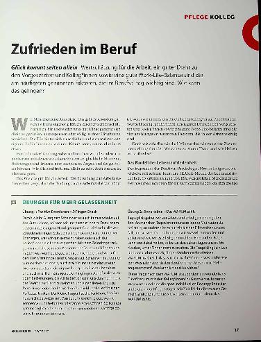 Vorschauseite 1: Zufrieden im Beruf
