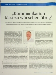 Vorschauseite 1: Kommunikation lässt zu wünschen übrig.