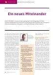 Vorschauseite 1: Ein neues Miteinander