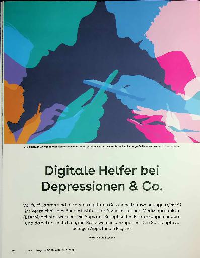 Vorschauseite 1: Digitale Helfer bei Depressionen & Co.