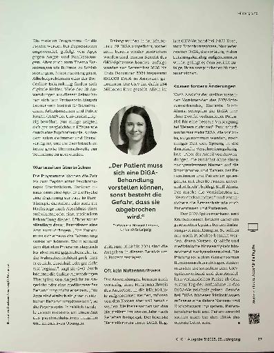 Vorschauseite 2: Digitale Helfer bei Depressionen & Co.