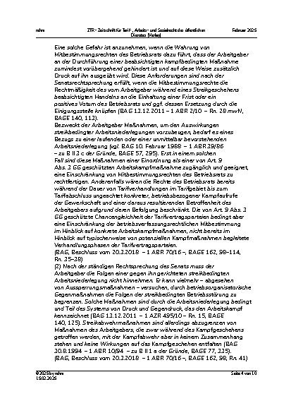 Vorschauseite 4: III. Personalvertretungsund Betriebsverfassungsrecht Streikbruchprämie – Mitbestimmung – Einigungsstelle