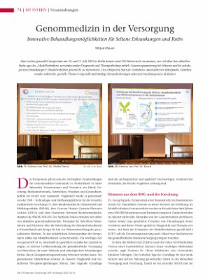 Vorschauseite 1: Genommedizin in der Versorgung Innovative Behandlungsmöglichkeiten für Seltene Erkrankungen und Krebs