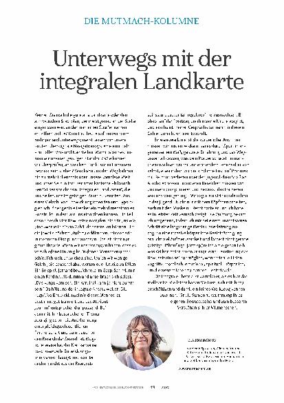 Vorschauseite 1: Unterwegs mit der integralen Landkarte