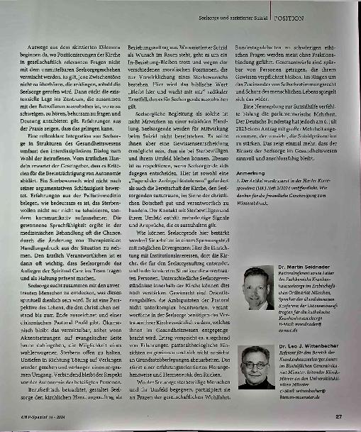 Vorschauseite 3: Beistand bis zuletzt