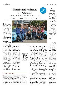 Vorschauseite 1: Mitarbeiterbeteiligung als Schlüssel