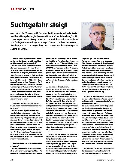 Vorschauseite 1: Suchtgefahr steigt
