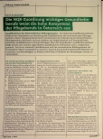 Vorschauseite 1: Die NQR-Zuordnung wichtiger Gesundheitsberufe weist die hohe Kompetenz der Pflegeberufe in Österreich aus.