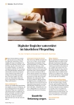 Vorschauseite 1: Digitaler Begleiter unterstützt im häuslichen Pflegealltag