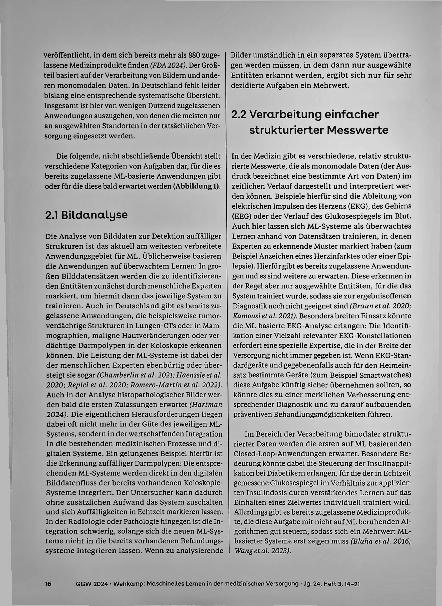 Vorschauseite 3: Maschinelles Lernen in der medizinischen Versorgung