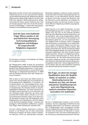 Vorschauseite 2: Wer begleitet wen - und mit welcher Qualifikation?