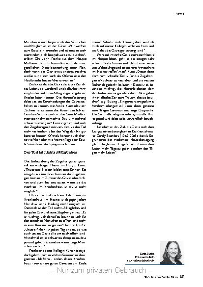 Vorschauseite 4: Wir halten nicht nur Händchen.