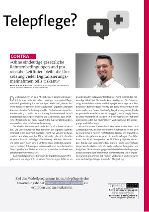 Vorschauseite 2: Mehr Qualität durch Telepflege?