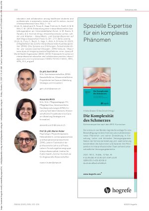 Vorschauseite 6: Gemeinsam und interprofessionell mehr bewegen ZIPAS verbindet auf vielen Ebenen